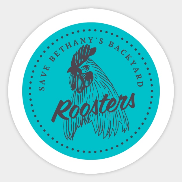 SBBR Teal Graphic Sticker by blackdogtees